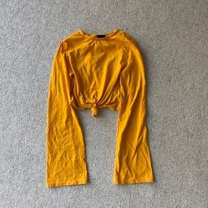 Yellow Long Sleeve Urban Outfitters Top